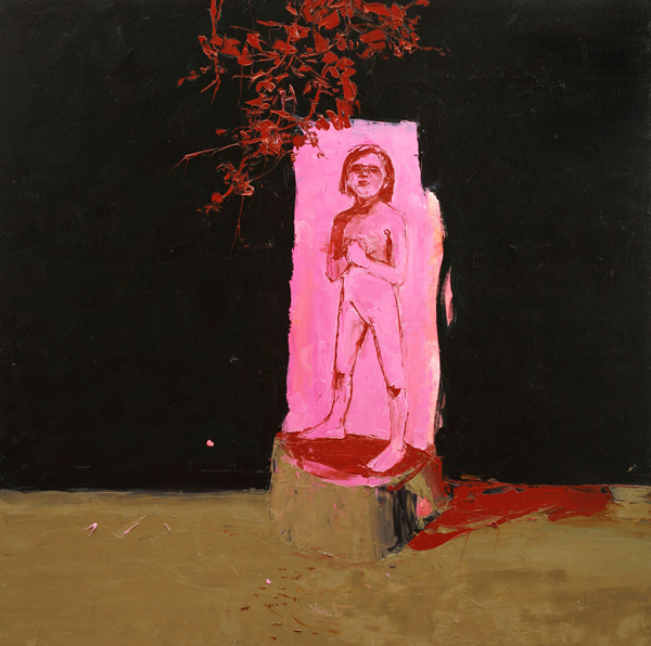 Magenta Girl, 2006, Oil on canvas, 122 x 122cm