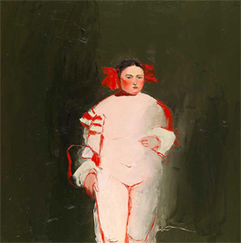 The Guiltys Gaze on the Innocent, 2013, Oil on canvas, 100 x 100 cm